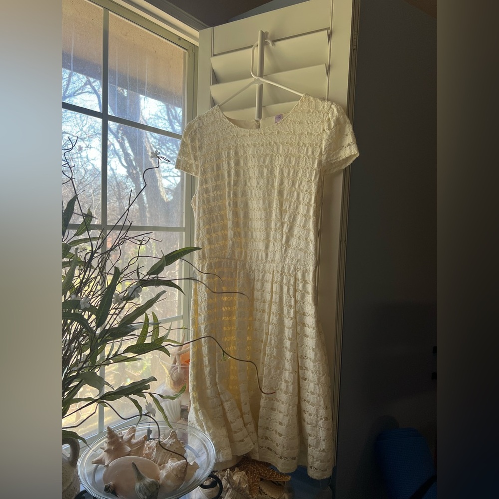 White Bridal Mini Dress - Small
